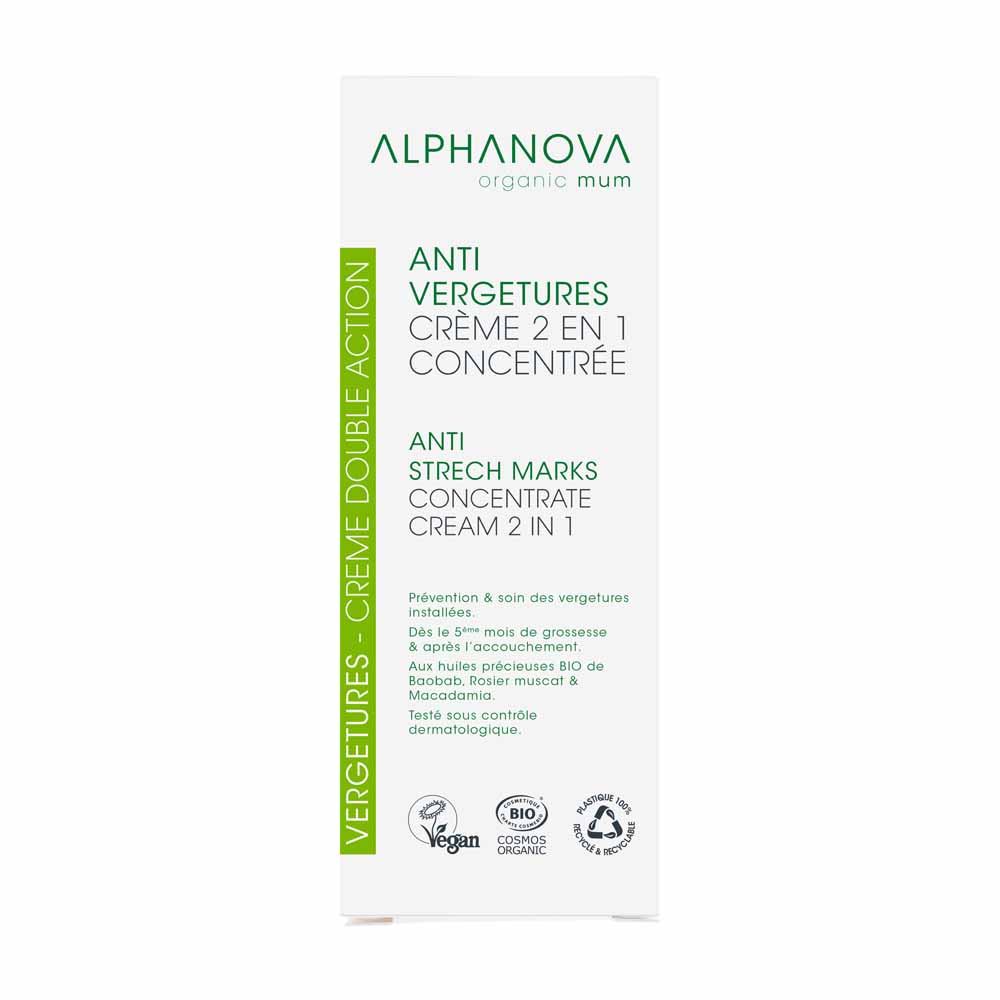 Alphanova Organic Mum Antiestrias Doble Accion Bio 150ml