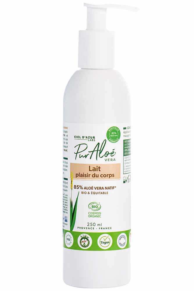 Pur Aloé Leche Placer Corporal Aloe Vera Nativo 85% Bio Todo tipo de pieles 250ml