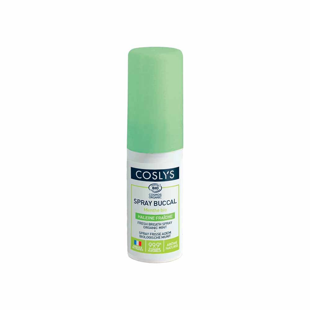Coslys Spray bucal purificante de aliento fresco ecológico Menta 15 ml