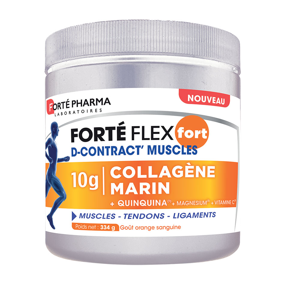 Forté Pharma Forté Flex Fort D-contract músculos colçageno 10g sabor naranja sanguina 334g