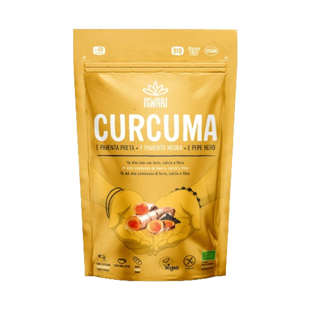 Iswari Super Aliment Pur Cúrcuma Bio y pimienta negra 150g