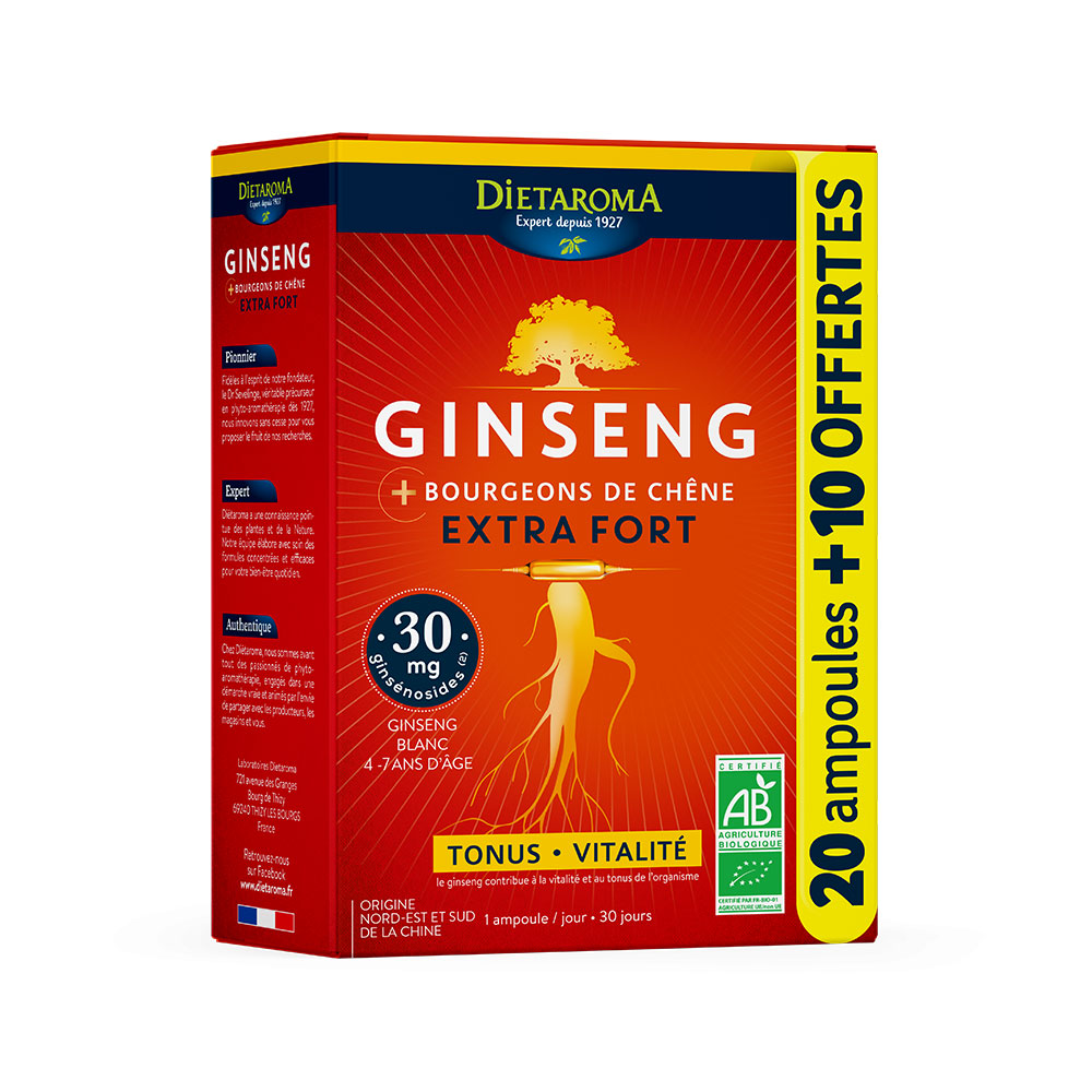 Dietaroma Ginseng Extra Fuerte Tonus Vitalidad 30 ampollas