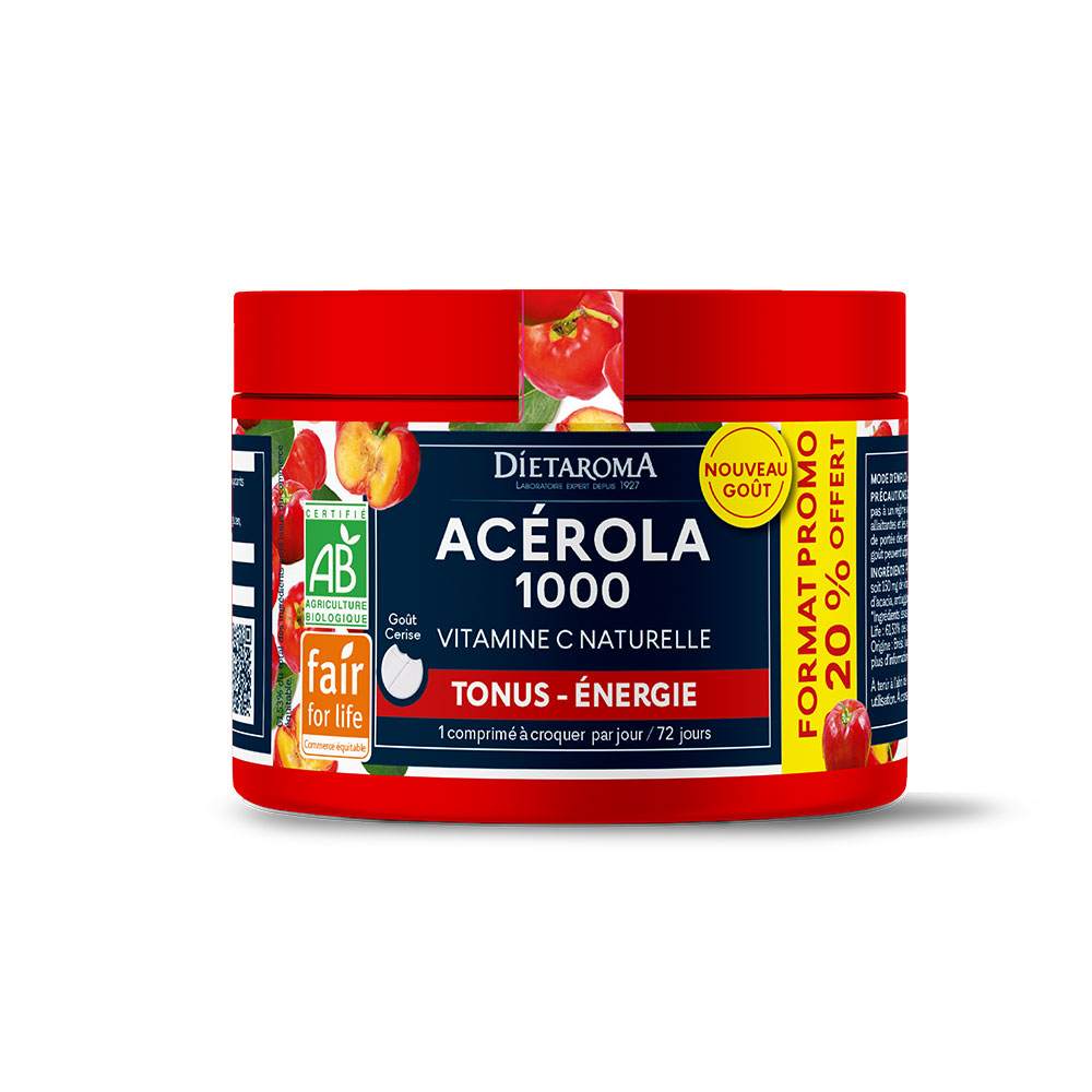 Dietaroma Acerola 1000 Tono de energía 72 comprimidos