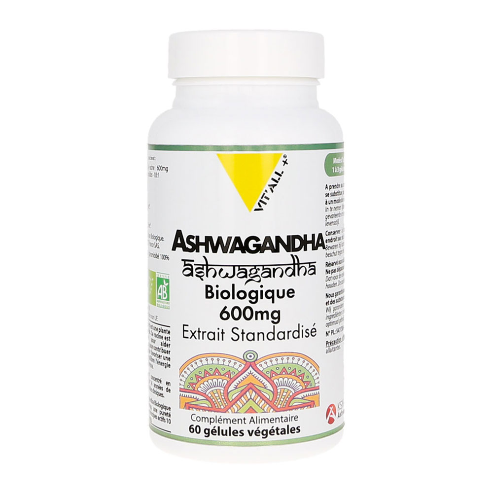 Vit'All+ Ashwagandha Bio 600mg 60 gélules végétales