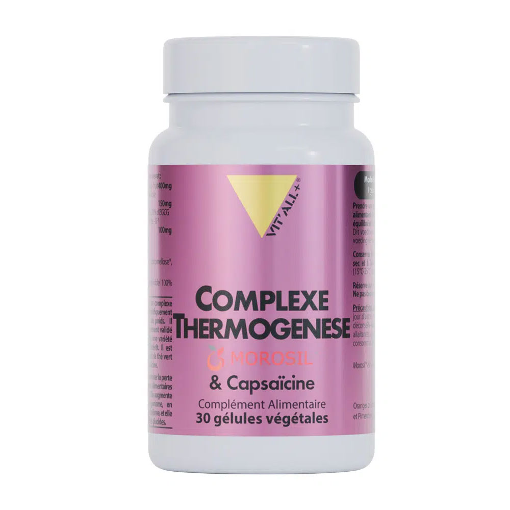 Vit'All+ Complejo Termogénico con Morosil™ y Capsaicina 30 cápsulas vegetales