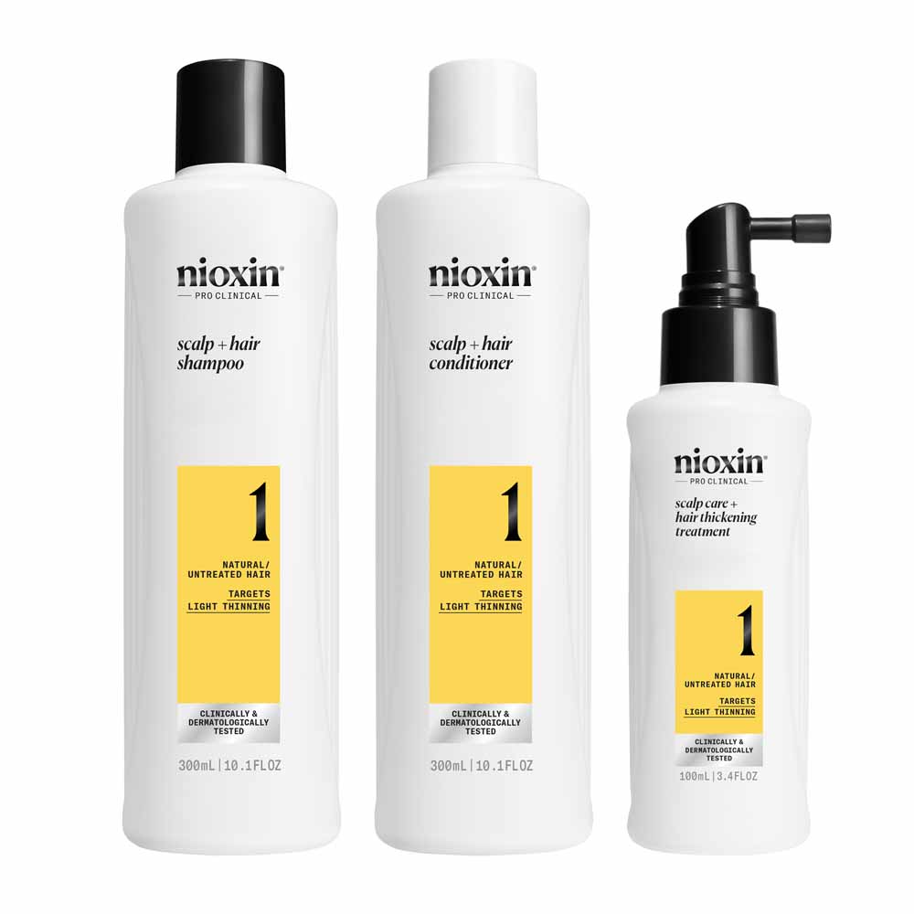 Nioxin System 1 Kit para la caída moderada y natural del cabello 700 ml