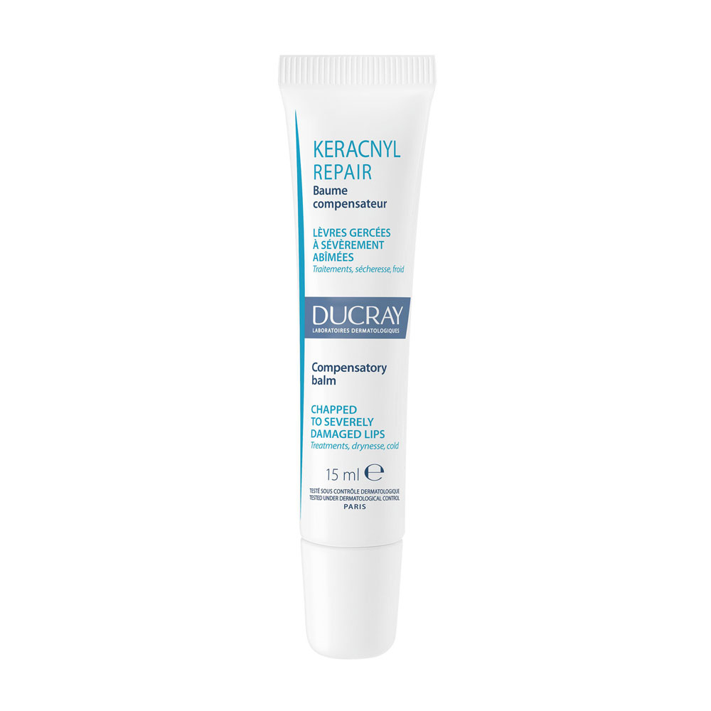 Ducray Keracnyl Bálsamo compensador para labios agrietados y muy dañados 15 ml