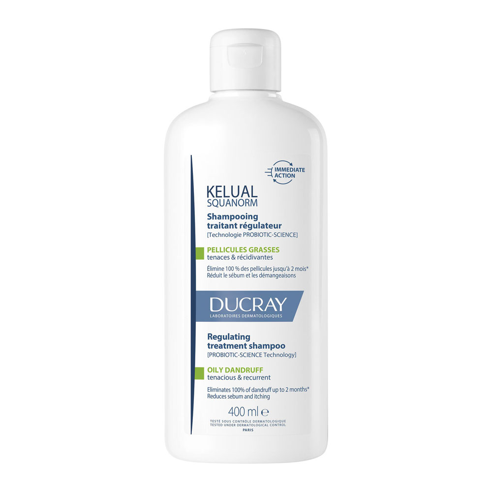 Ducray Kelual Squanorm Champú anticaspa grasa 400 ml