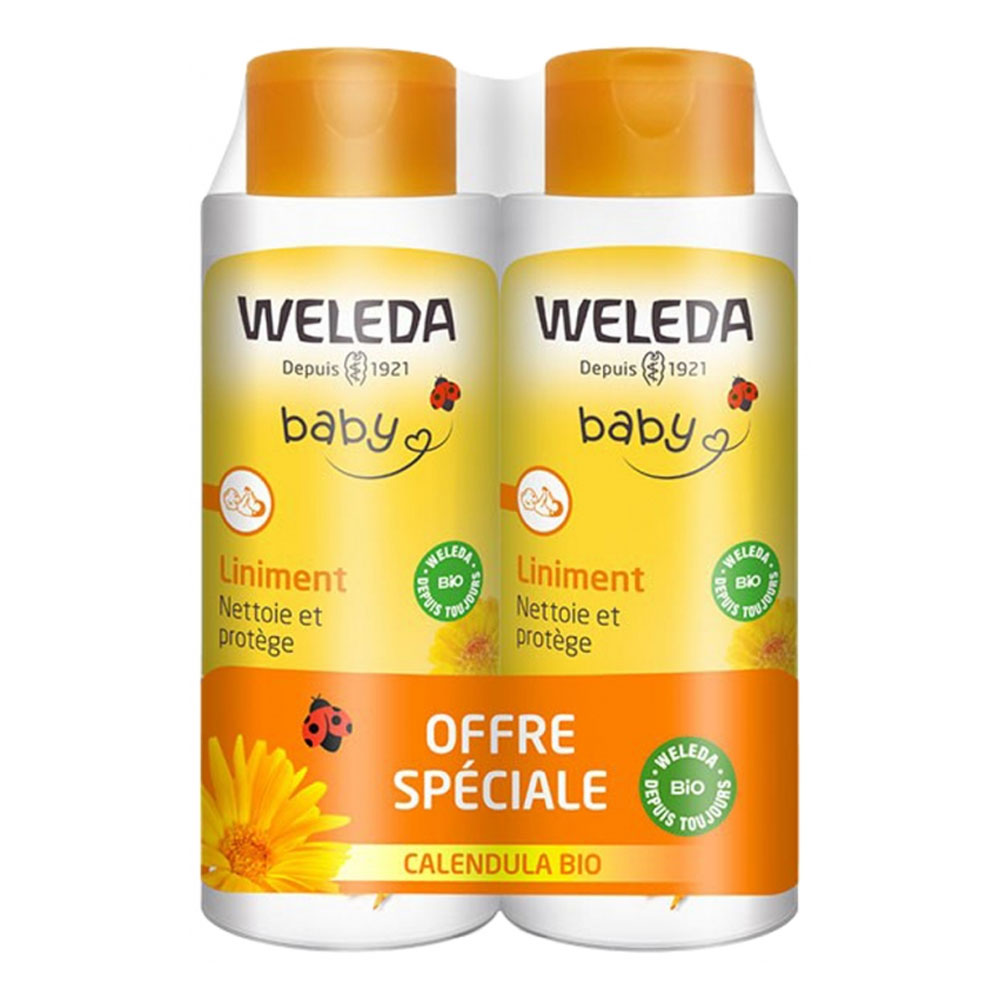 Weleda Linimento Limpiador Bio Bebé 2x400ml