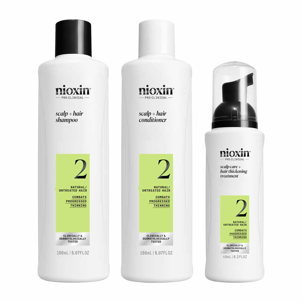 Nioxin System 2 Kit de cuidado densificante para cabello natural y muy claro 340 ml