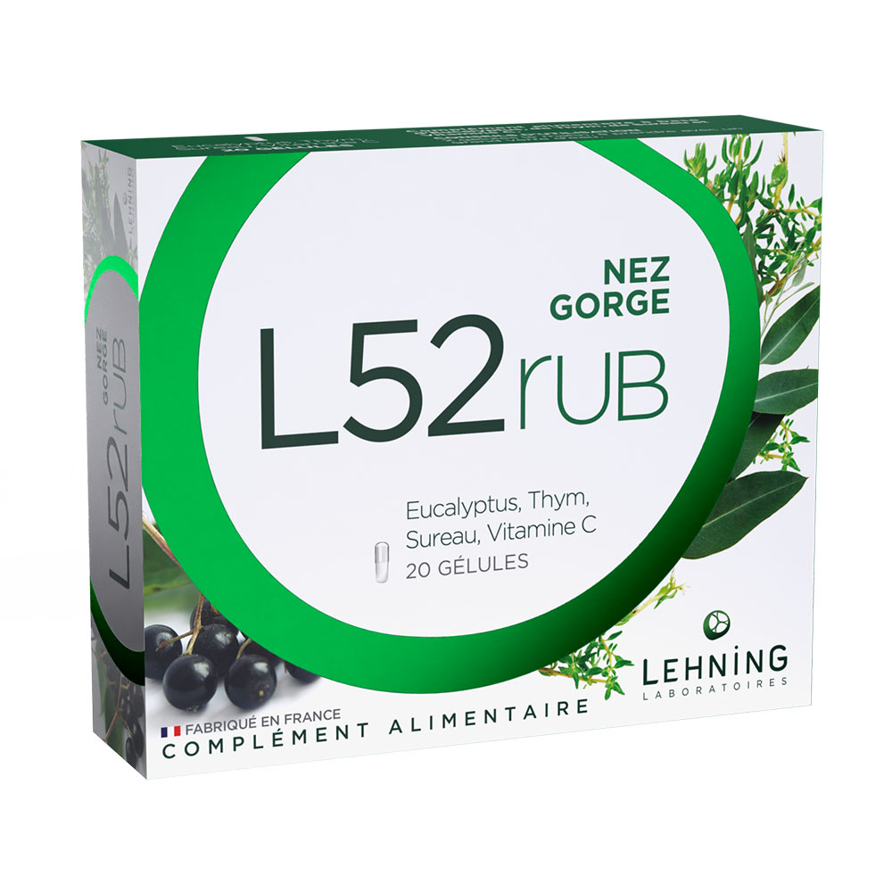 Lehning L52RUB Nariz y garganta 20 cápsulas