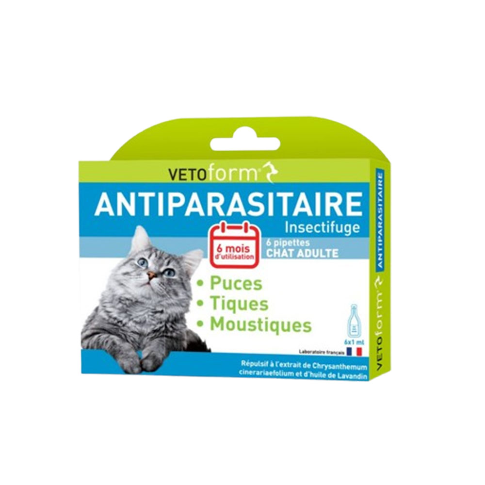 Vetoform Gato Pipetas antiparasitarias 6 x 1 ml