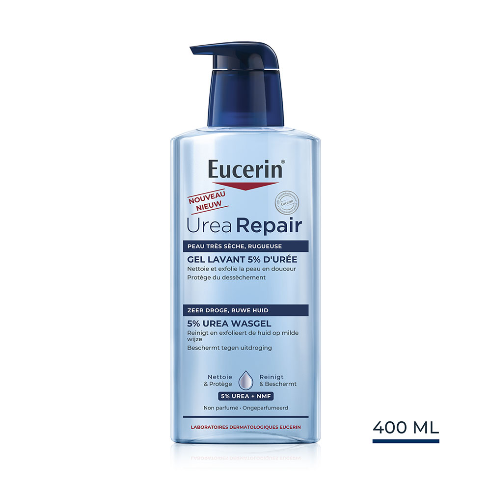 Eucerin UreaRepair Gel limpiador con un 5% de urea 400 ml
