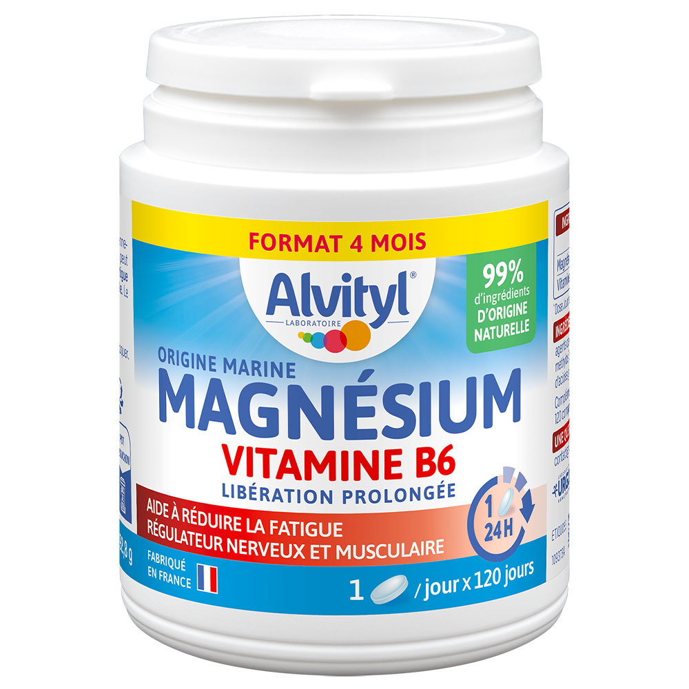 Alvityl Magnesio Vitamina B6 120 comprimidos