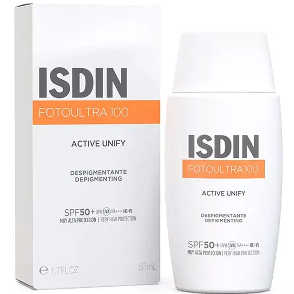 Isdin Active Unify crema solar facial despigmentante SPF50+ Color FotoUltra 100 50ml