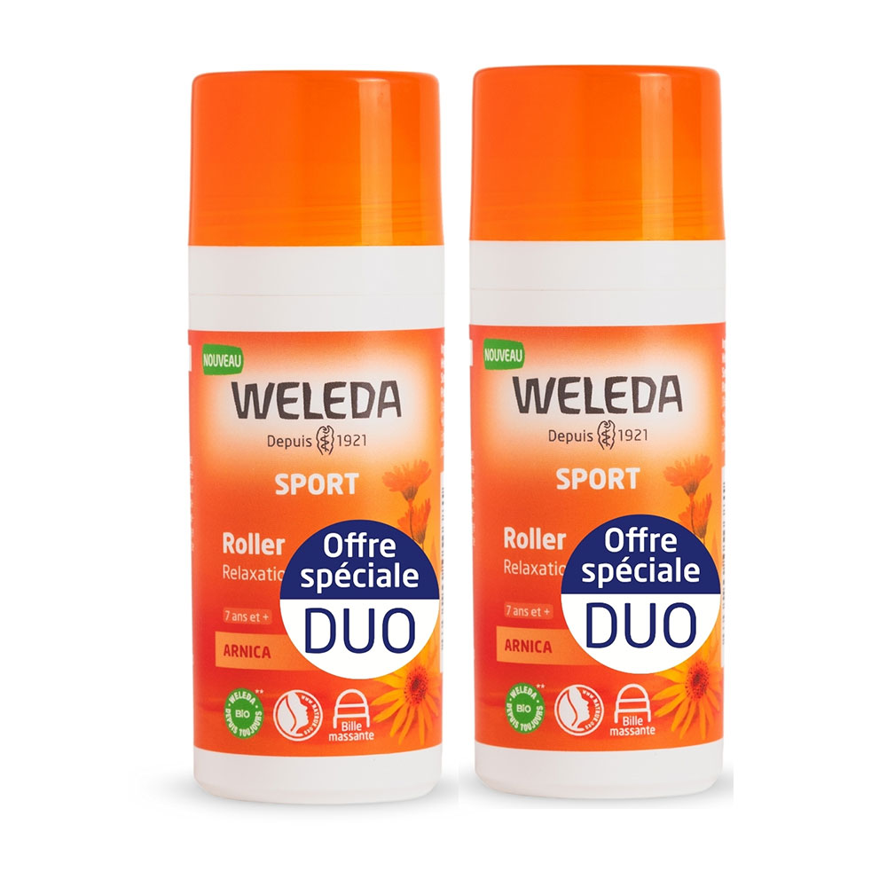 Weleda Arnica Roller relajante para deporte 2 x 75 ml