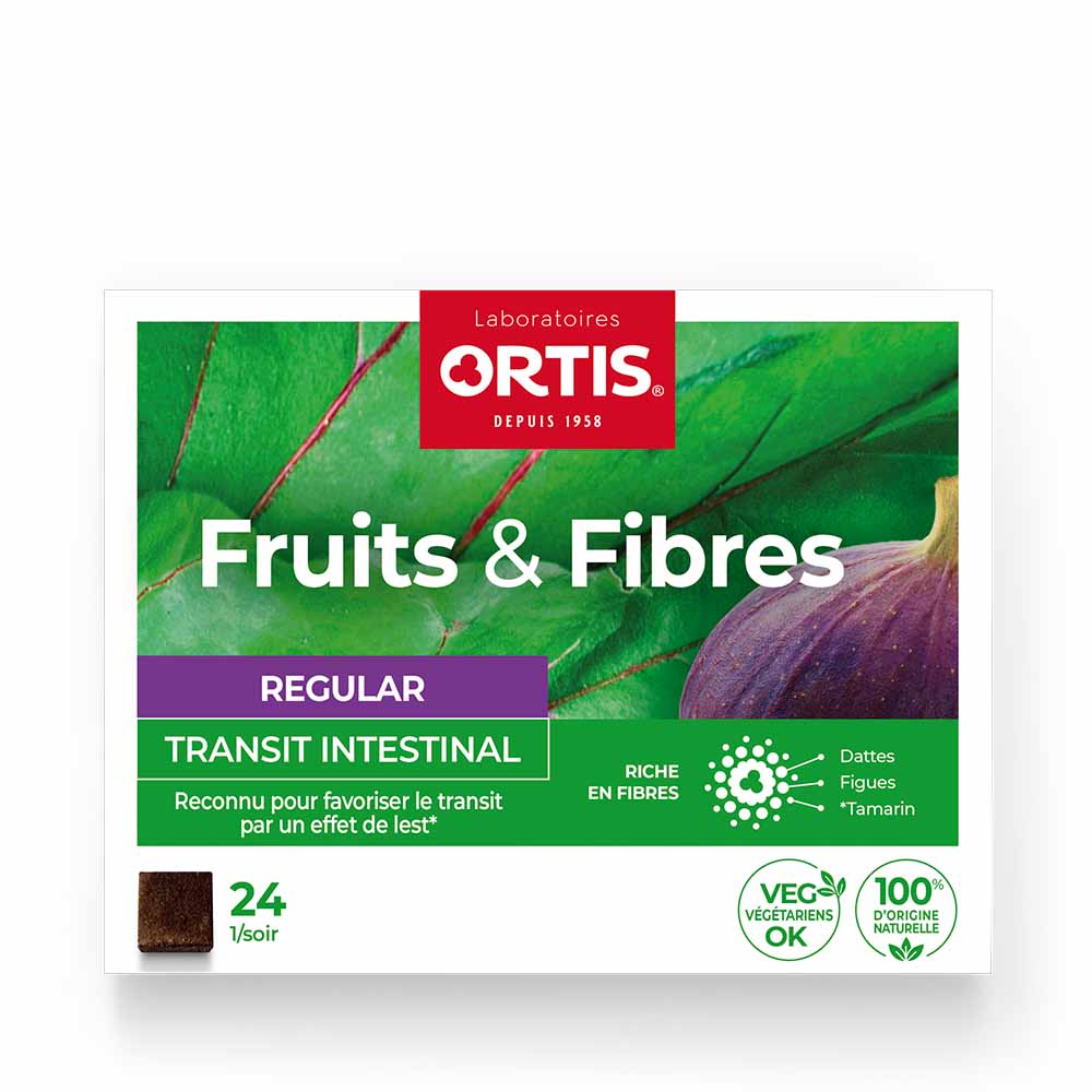 Ortis Frutas y fibras Tránsito regular 24 Cubos