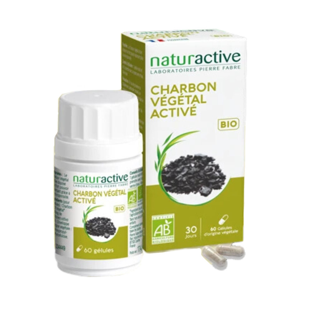 Naturactive Carbón vegetal activado bio 60 cápsulas
