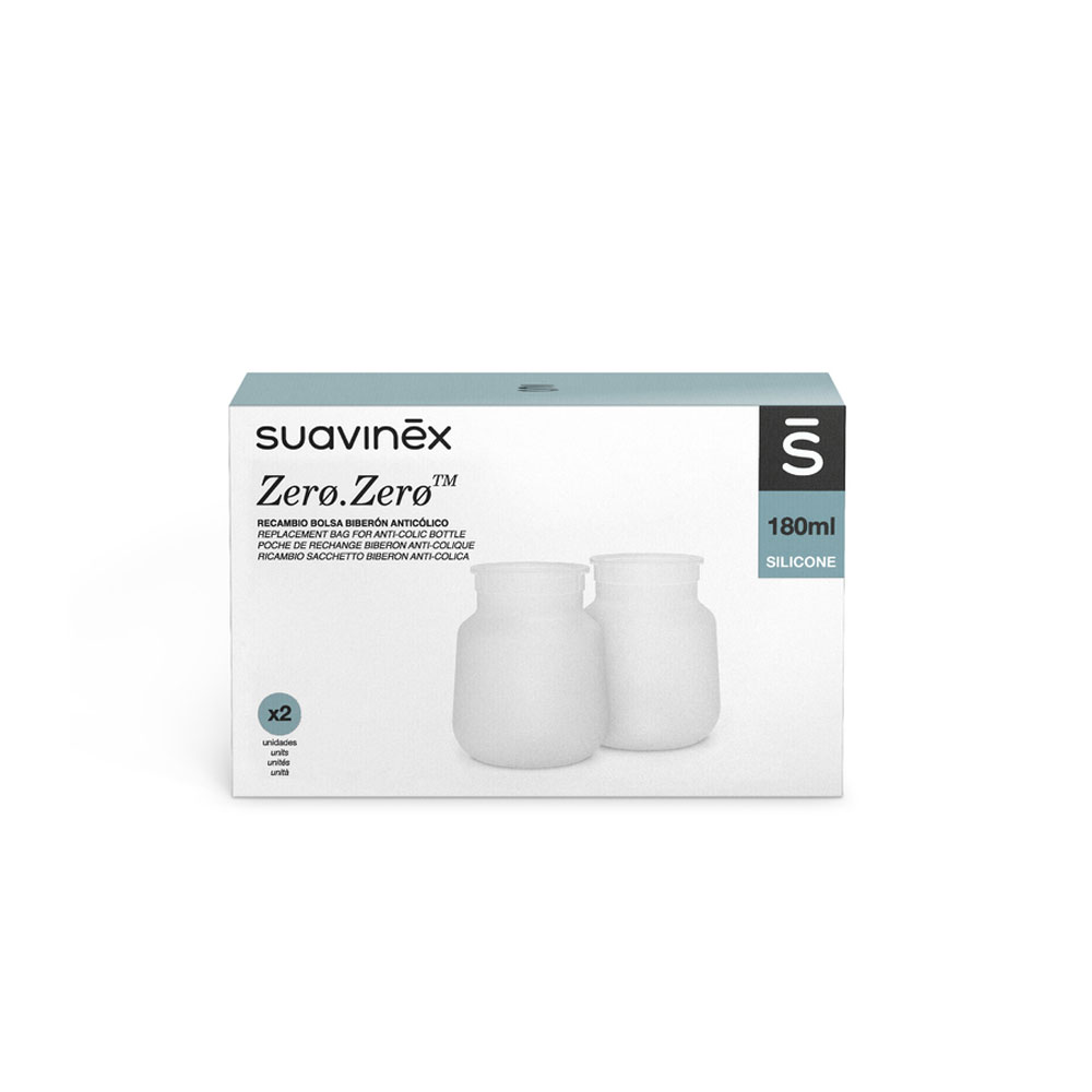 Suavinex Zero Zero Bolsas de recambio biberón anticólicos 180 ml