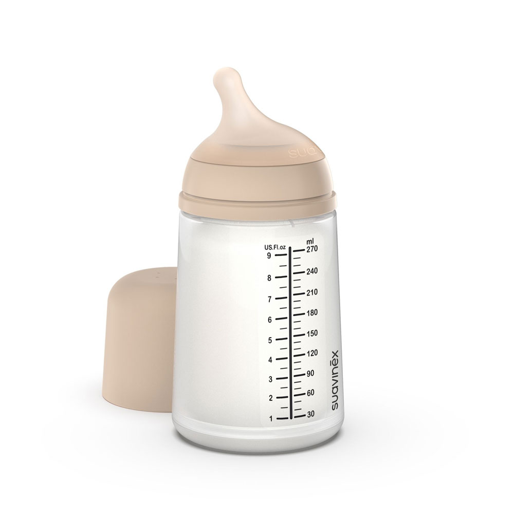 Suavinex Zero Zero Biberón anticólicos flujo medio 270 ml
