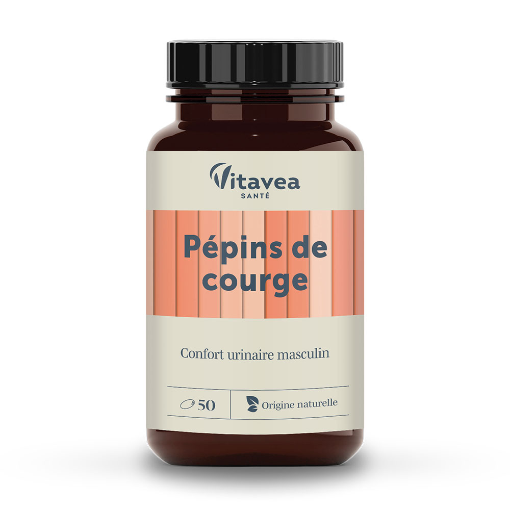 Vitavea Santé Nutri'sentiels Semillas de calabaza ecológicas Confort urinaire masculin 50 cápsulas