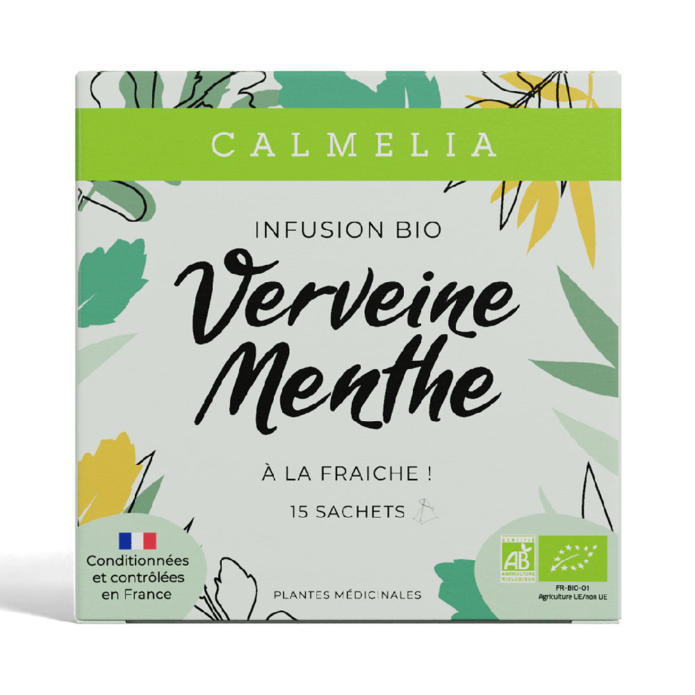 Calmelia Infusión bio verbena menta 15 sobres