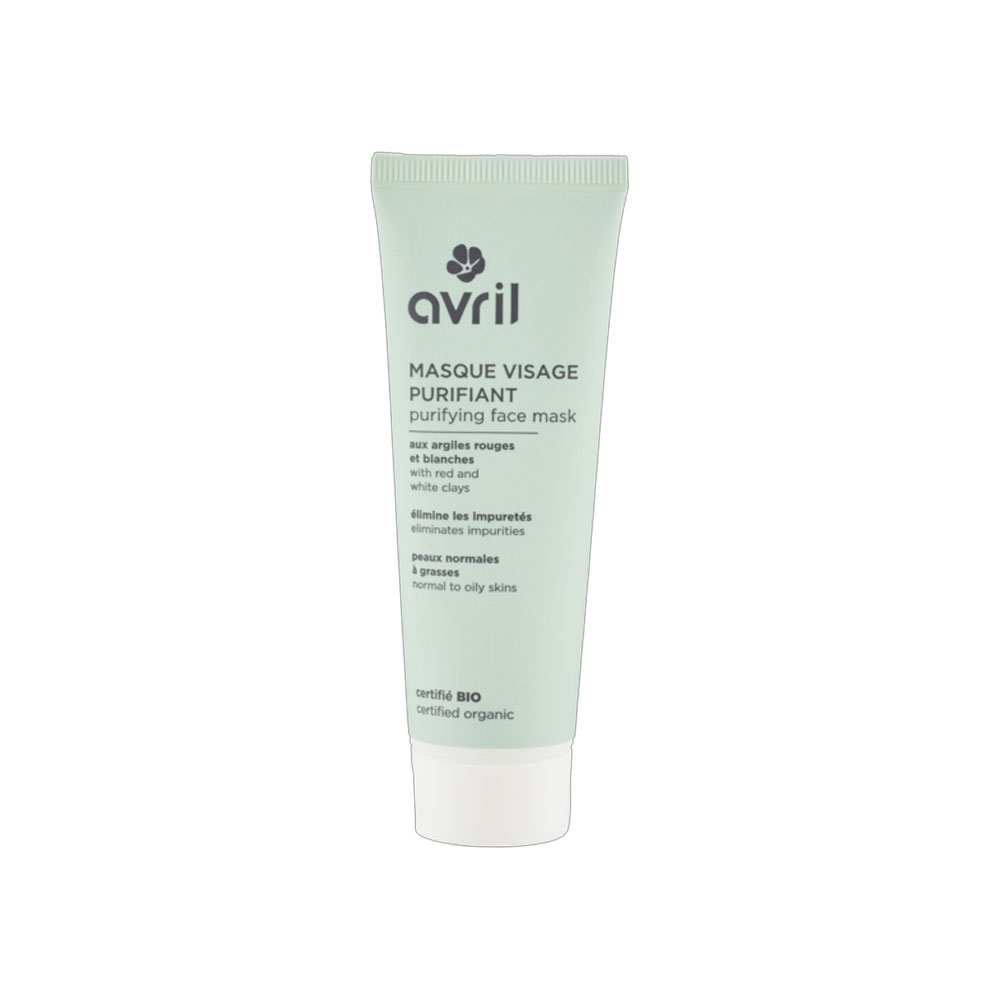 Avril Mascarilla purificante con Arcillas rojas y blancas Bio pieles normales a mixtas 50 ml