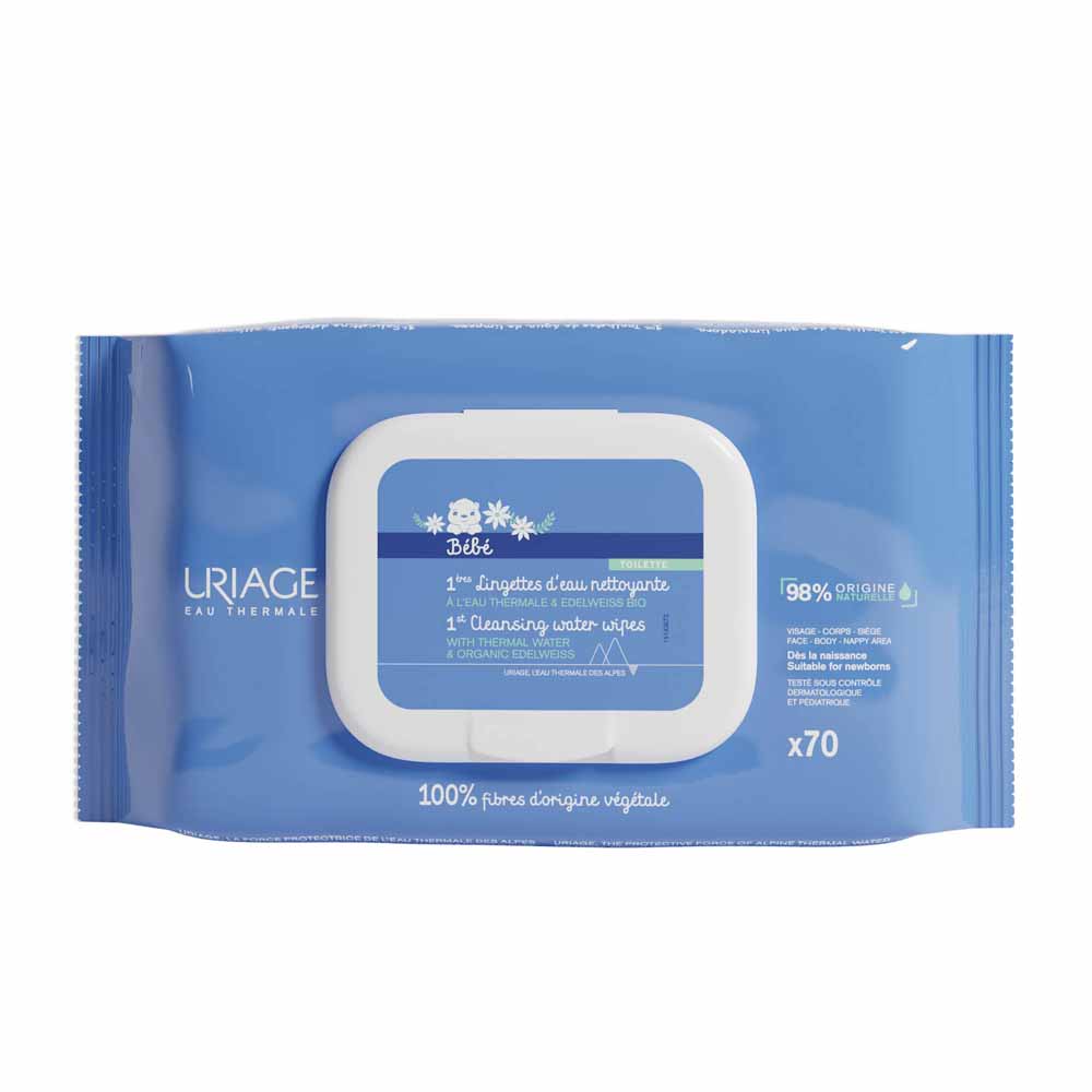 Uriage Bebé Primeras Toallitas Limpiadoras Bebé x70