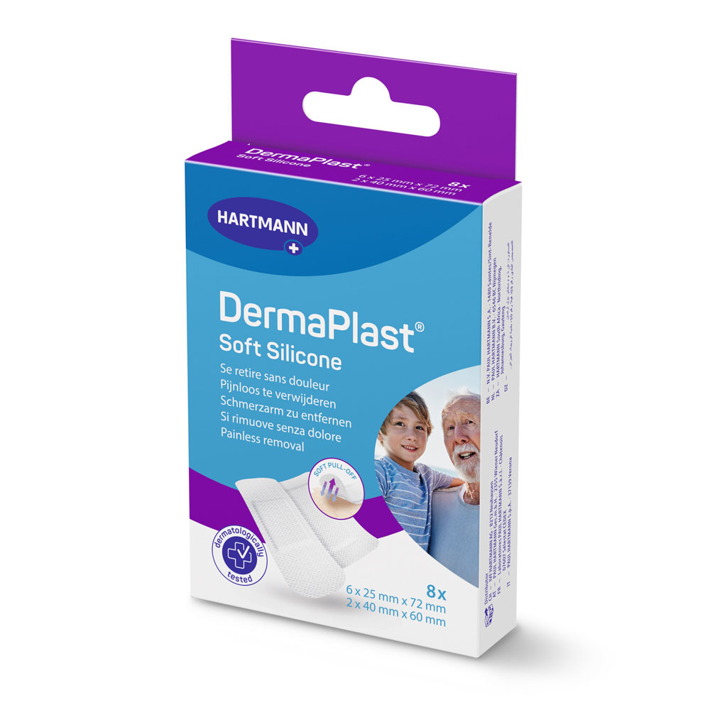 Hartmann Dermaplast Apósito de silicona suave para Piel sensible x8