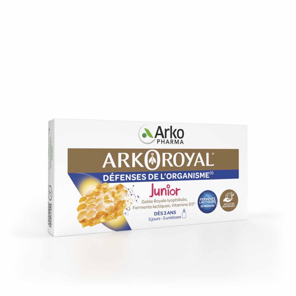 Arkopharma Arkoreal Defensas del organismo junior jalea real vitamina D3 5x10ml