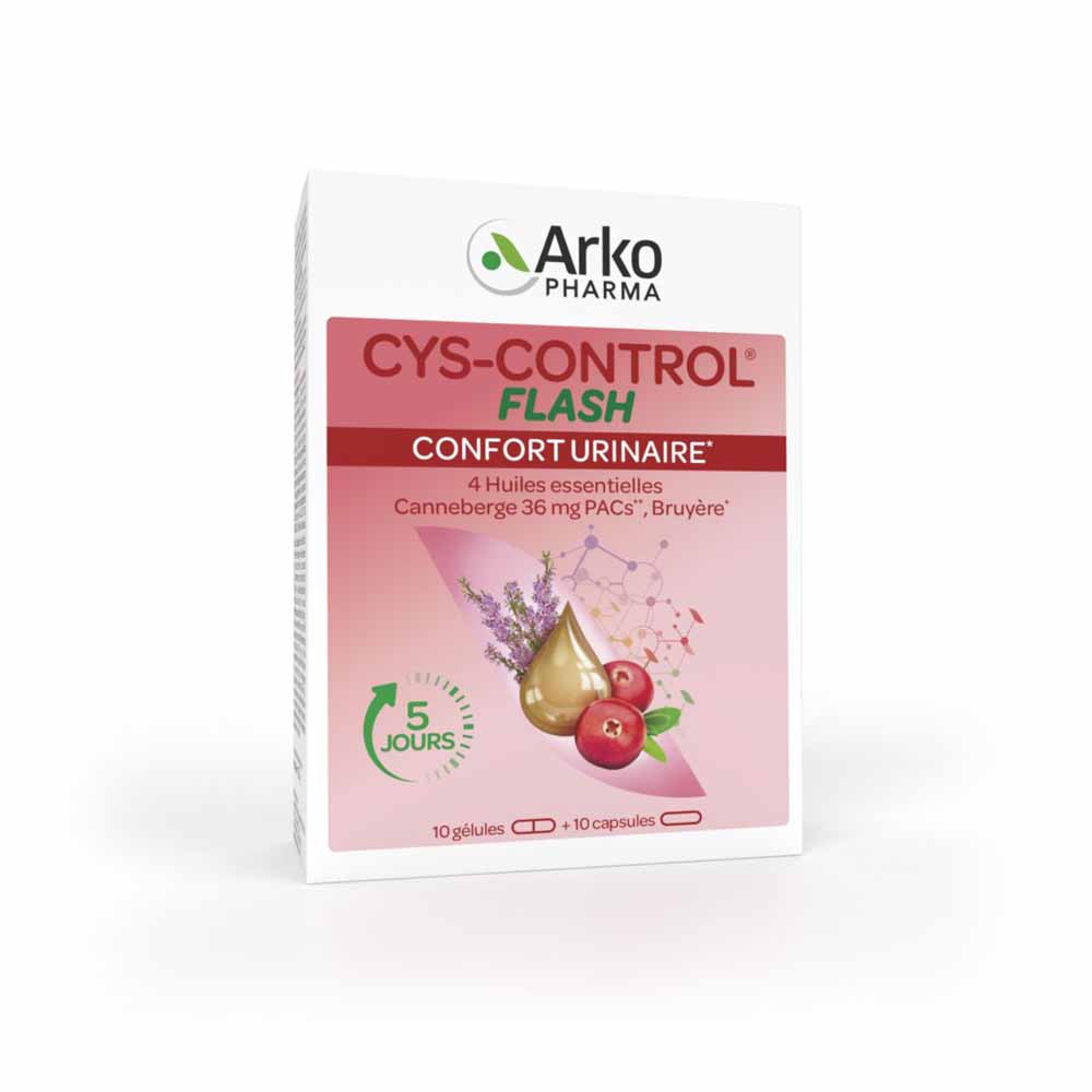 Arkopharma Cys-Control Flash confort urinario 20 cápsulas