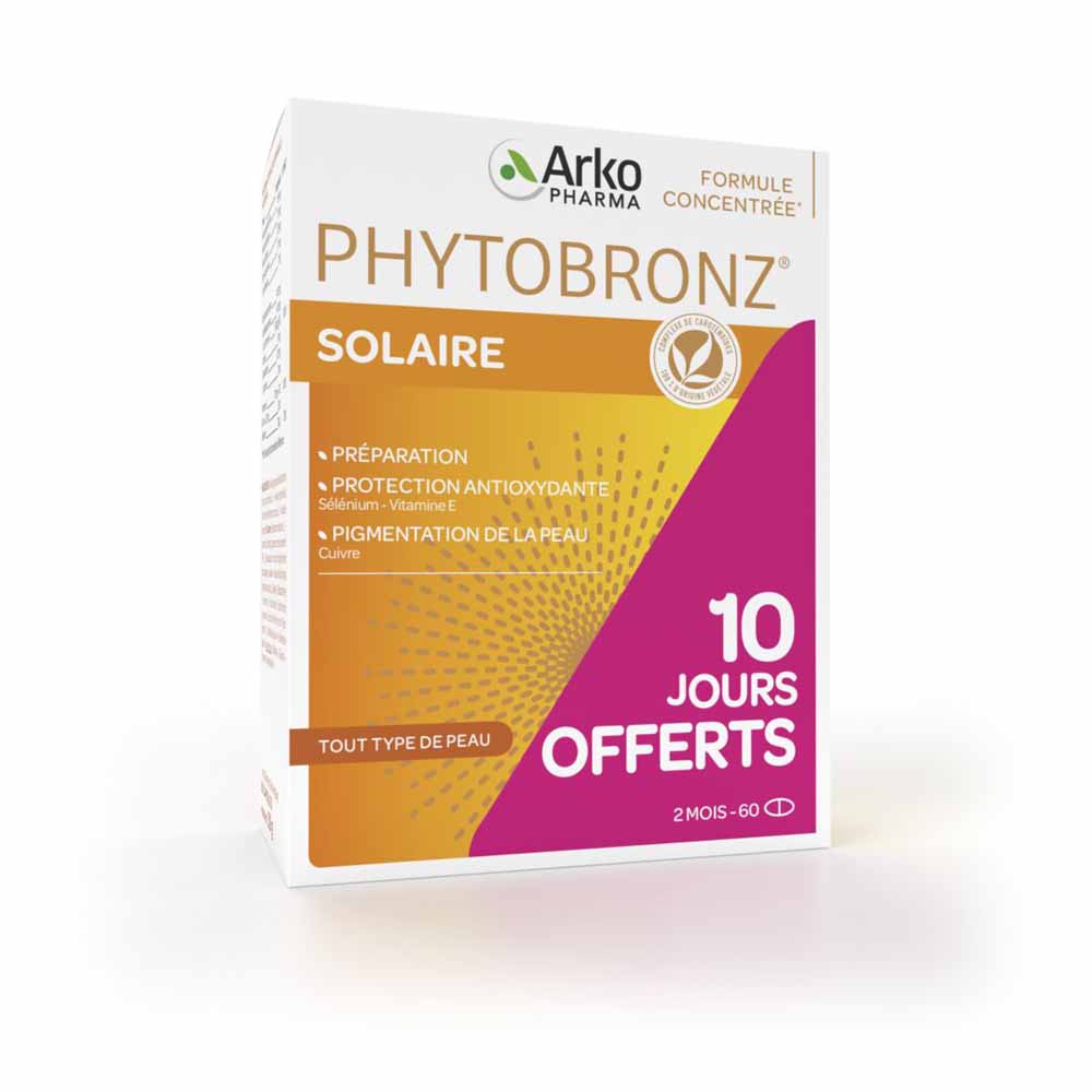 Arkopharma Phytobronz Preparador solar aceites vegetales 2x30 cápsulas