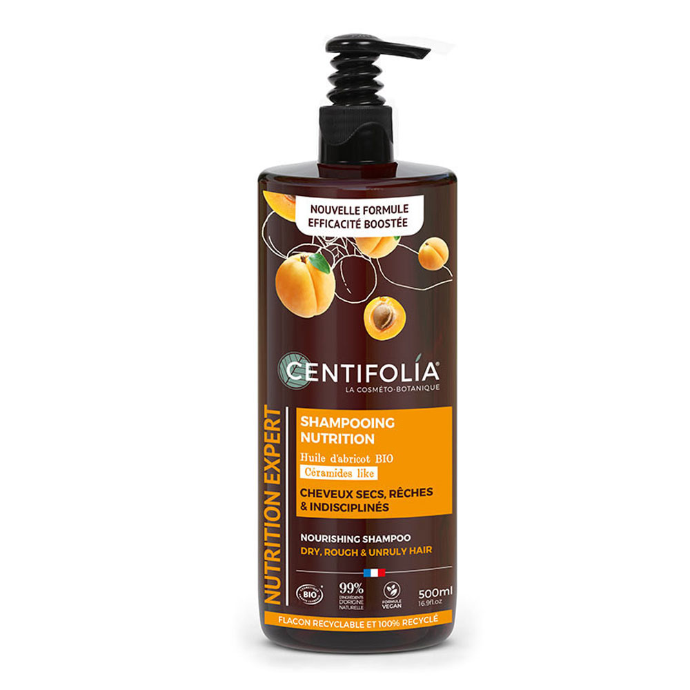 Centifolia Champú crema cabello seco manteca de albaricoque y aceite de jojoba 500 ml