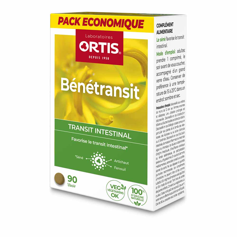 Ortis Benetransit tránsito intestinal 90 comprimidos