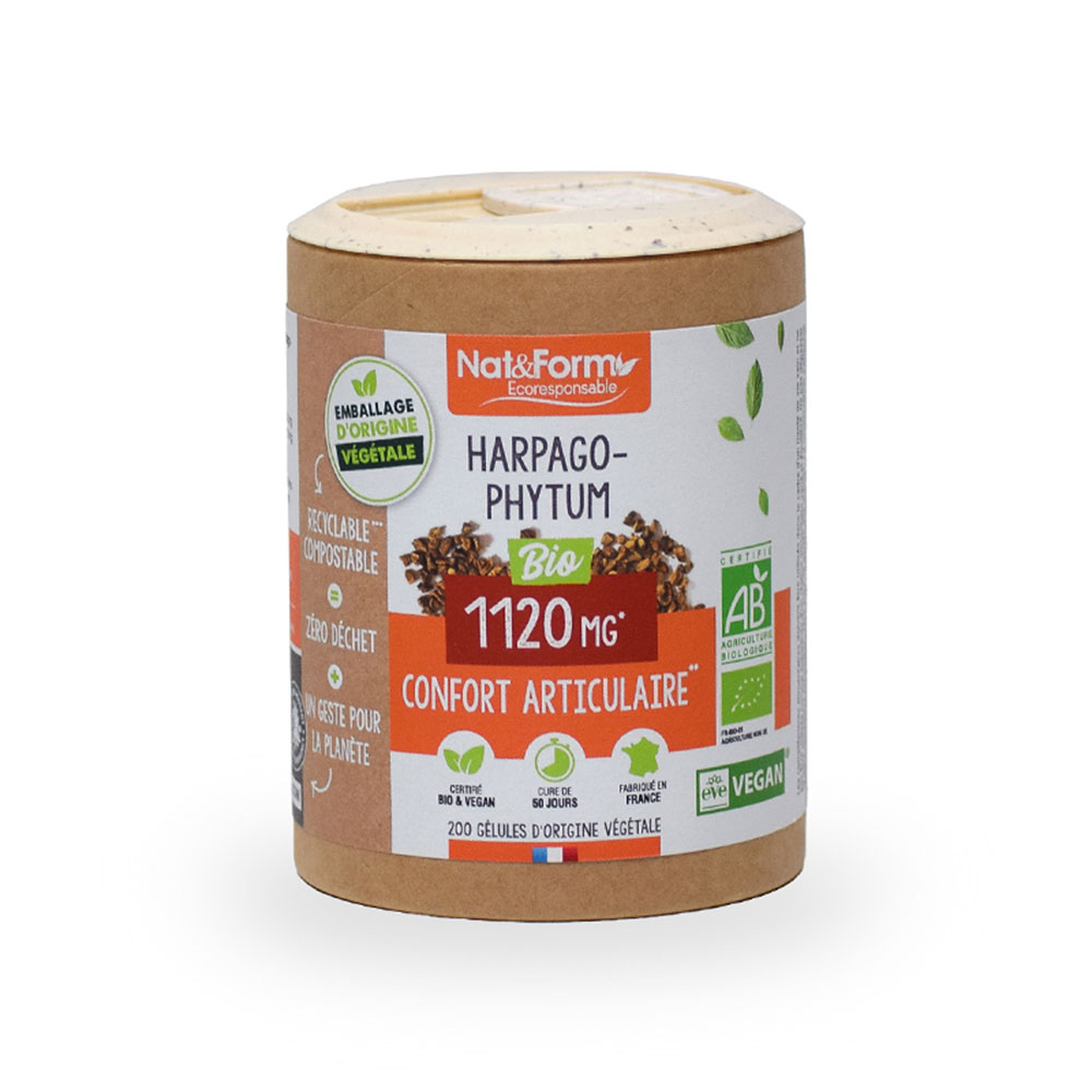 Nat&Form HARPAGOFITO BIO 200 cápsulas