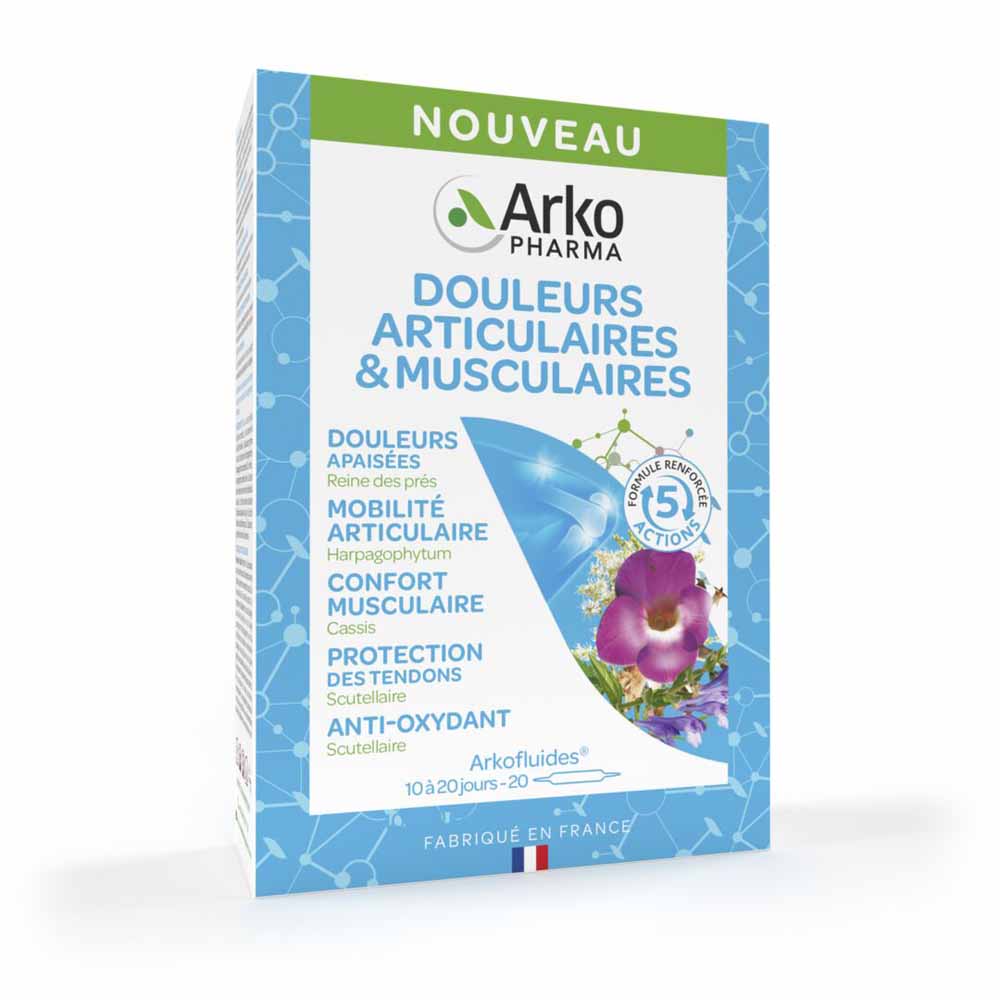 Arkopharma Arkofluidos Dolor articular y muscular 20 ampollas