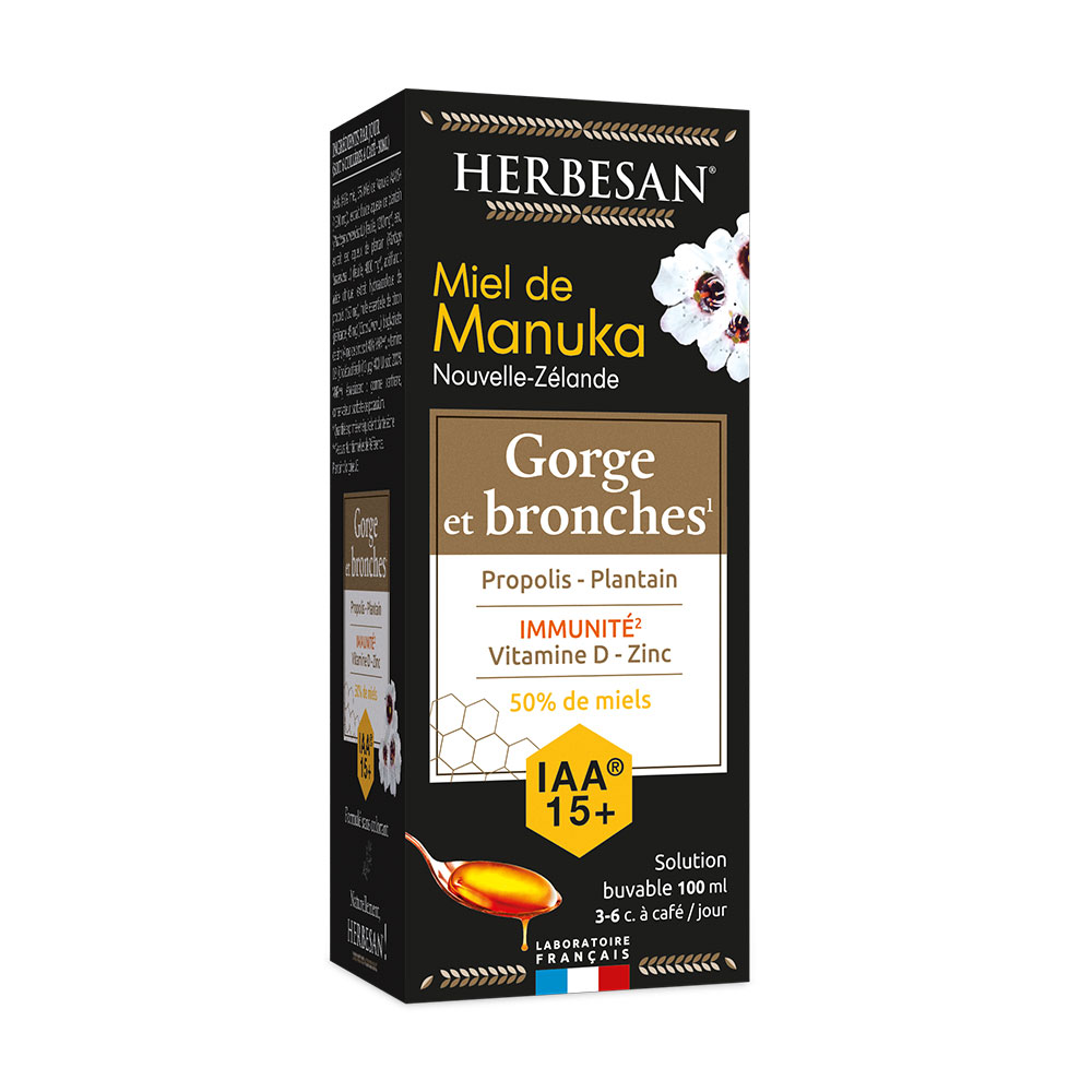 Herbesan Miel de Manuka Garganta y Bronquios 100 ml