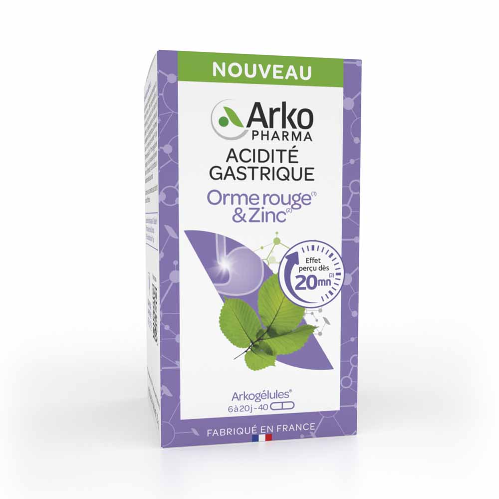 Arkopharma Arkocápsulas Acidez gástrica Olmo resbaladizo y zinc 40 cápsulas