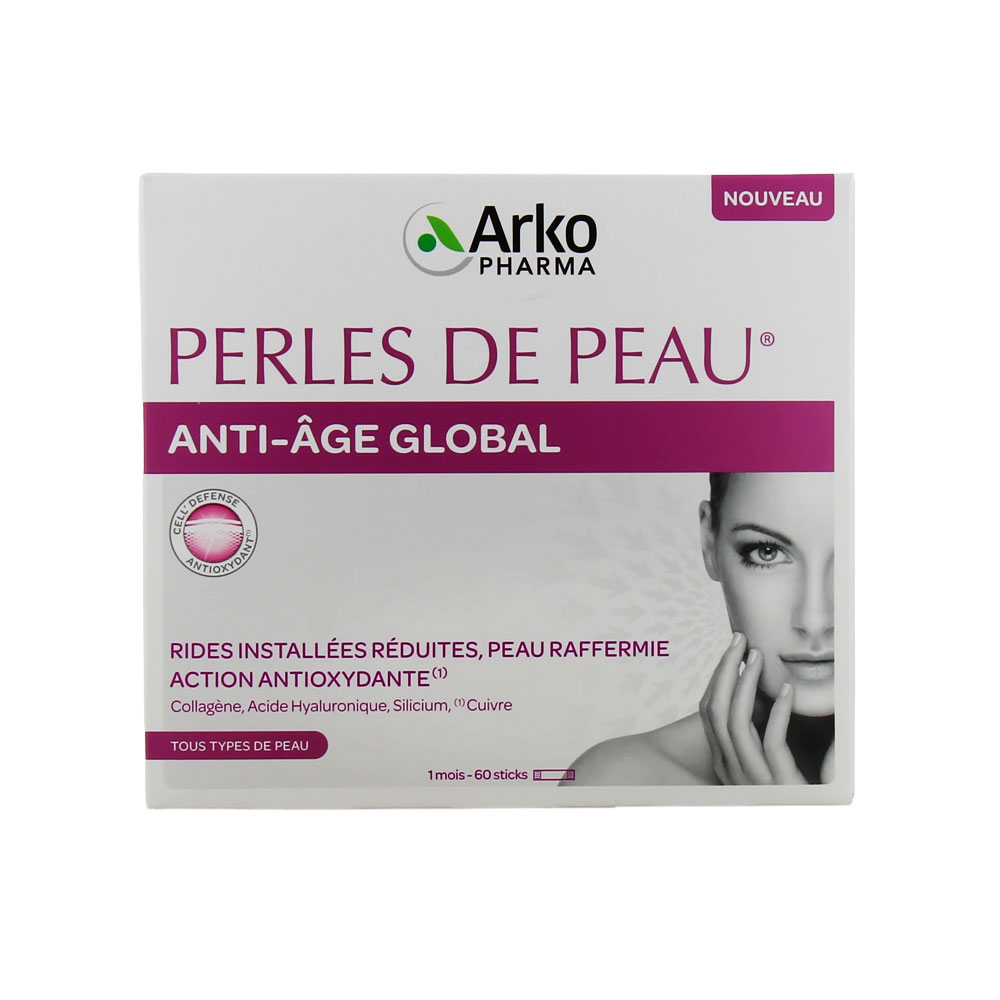 Arkopharma Perlas de Piel Antiedad global 60 sticks