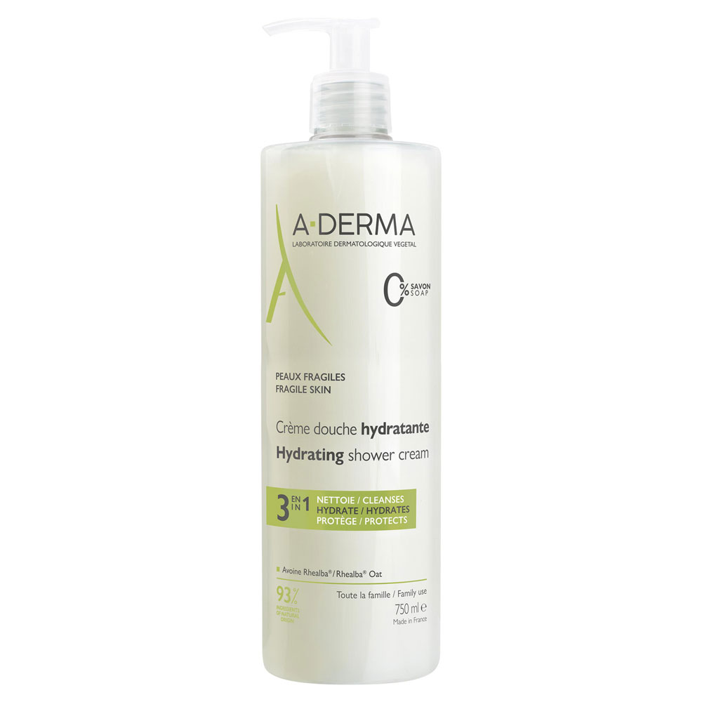 A-Derma Los Indispensables Gel de ducha hidratante 3 en 1 750 ml