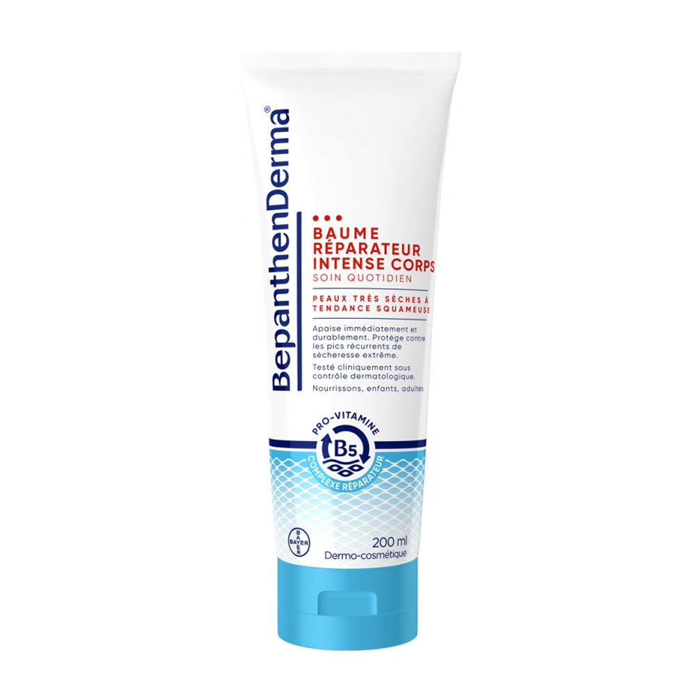 Bepanthen Derma Bálsamo Corporal Reparador Intenso Tubo pieles muy secas con tendencia a la descamación 200 ml