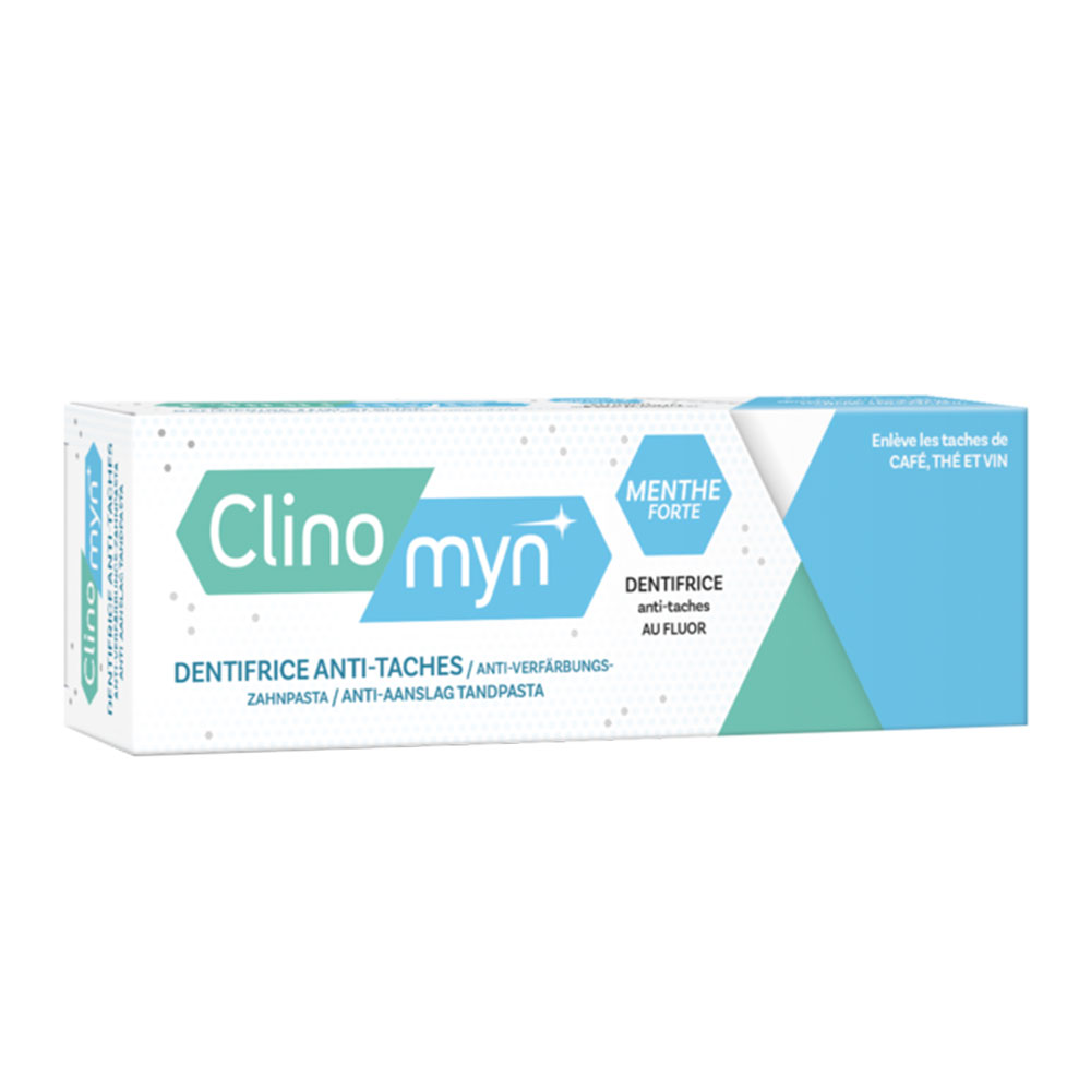Clinomyn Gel dentífrico antidolor Menthe Forte Café, té y vino 75 ml
