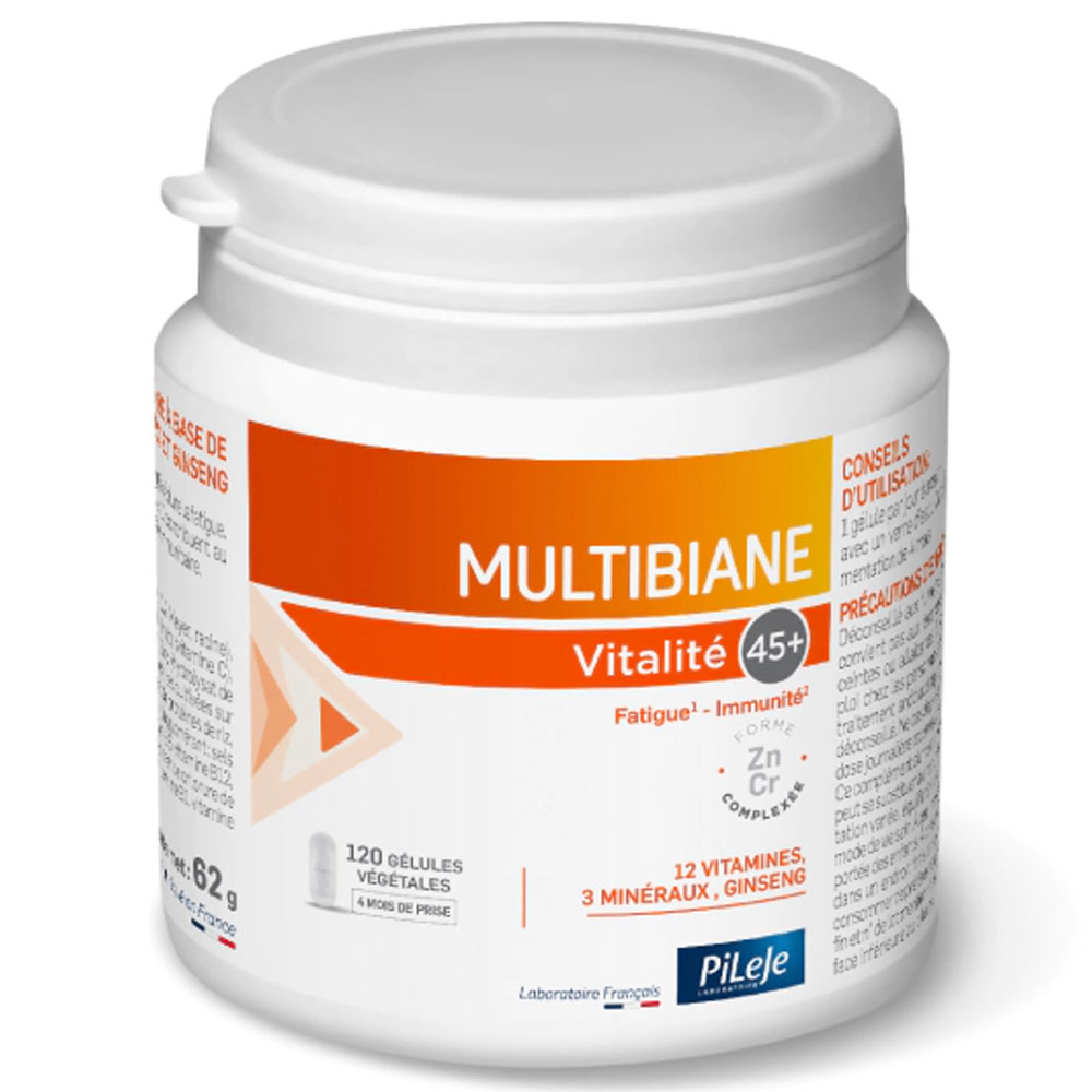 Pileje Multibiane Vitalidad 45+ 120 cápsulas