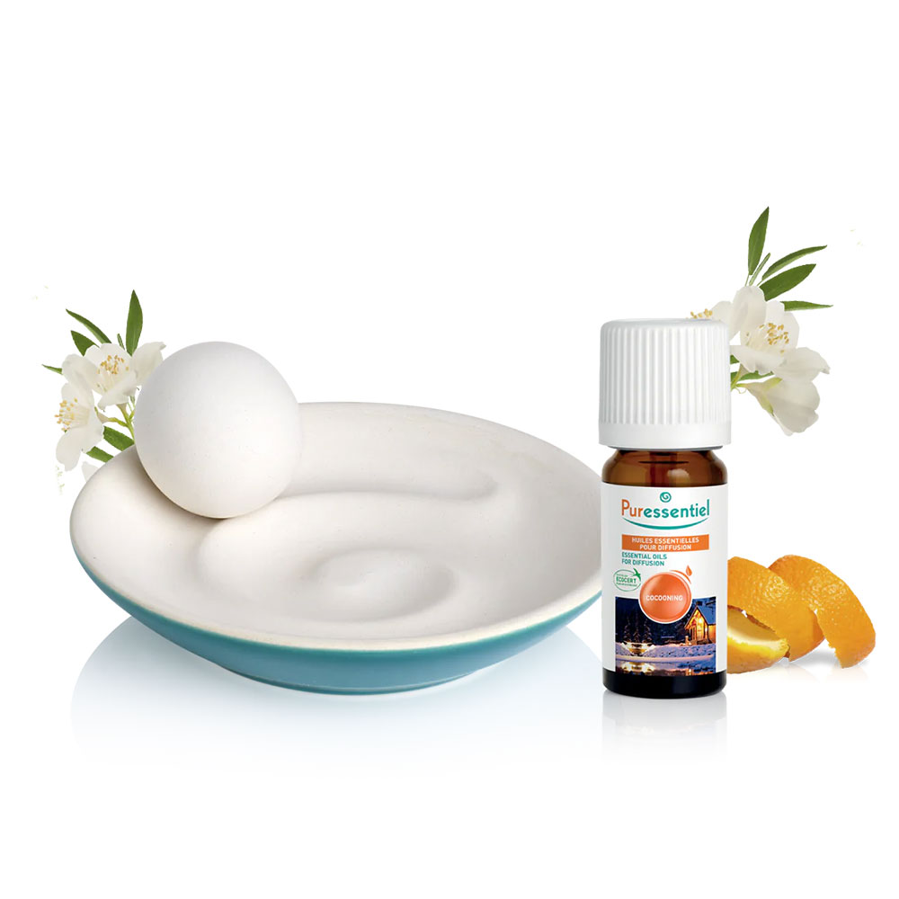 Puressentiel Aceites Esenciales Pack difusor SPIRULO capilaridad + mini difusor cocooning