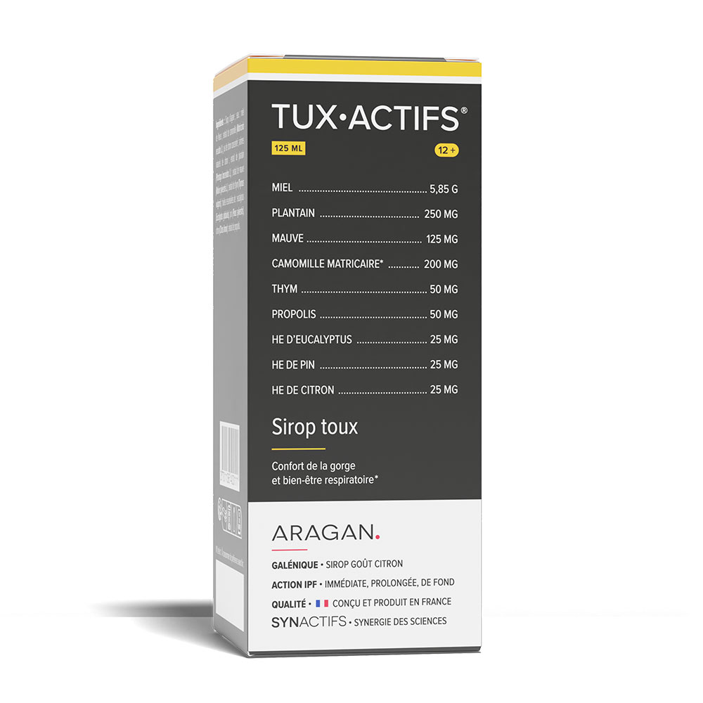 Aragan Synactifs TuxActifs a partir de 12 años Jarabe para la tos 125 ml