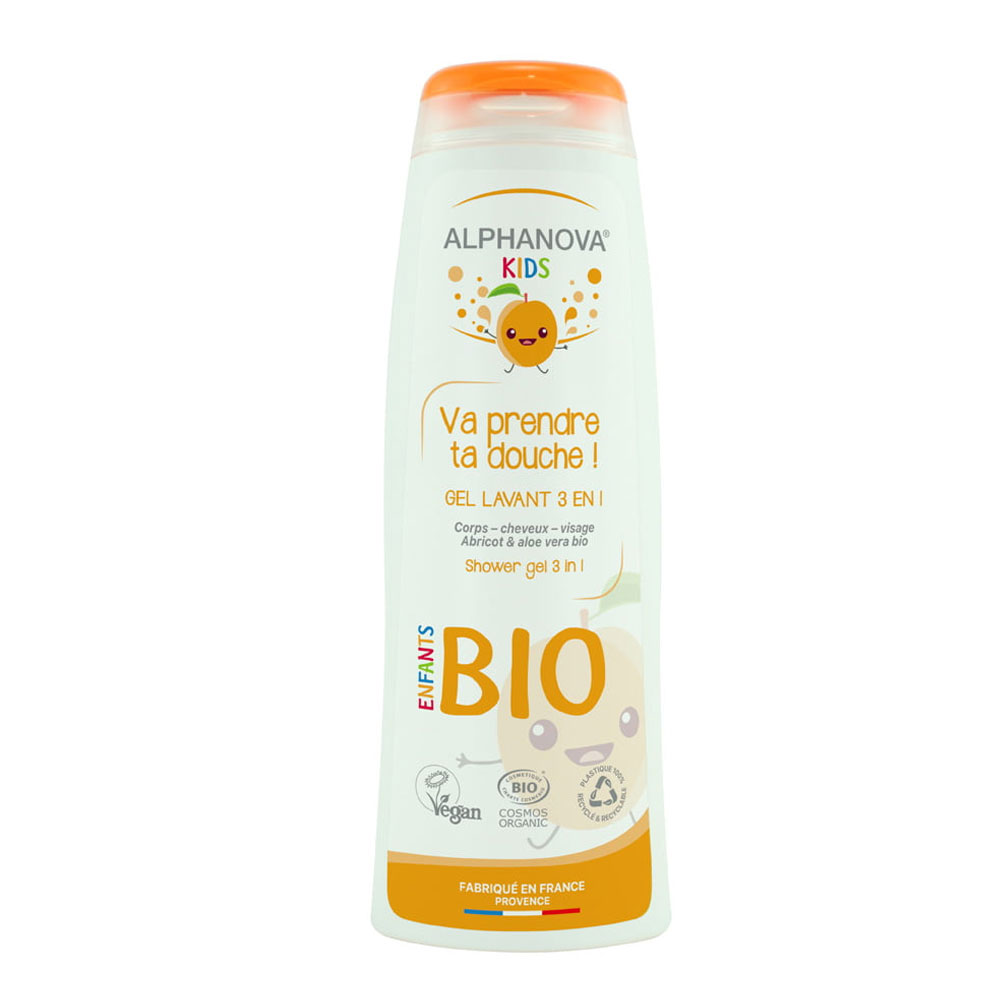 Alphanova Kids Gel ducha limpiador 3 en 1 Bio 250 ml