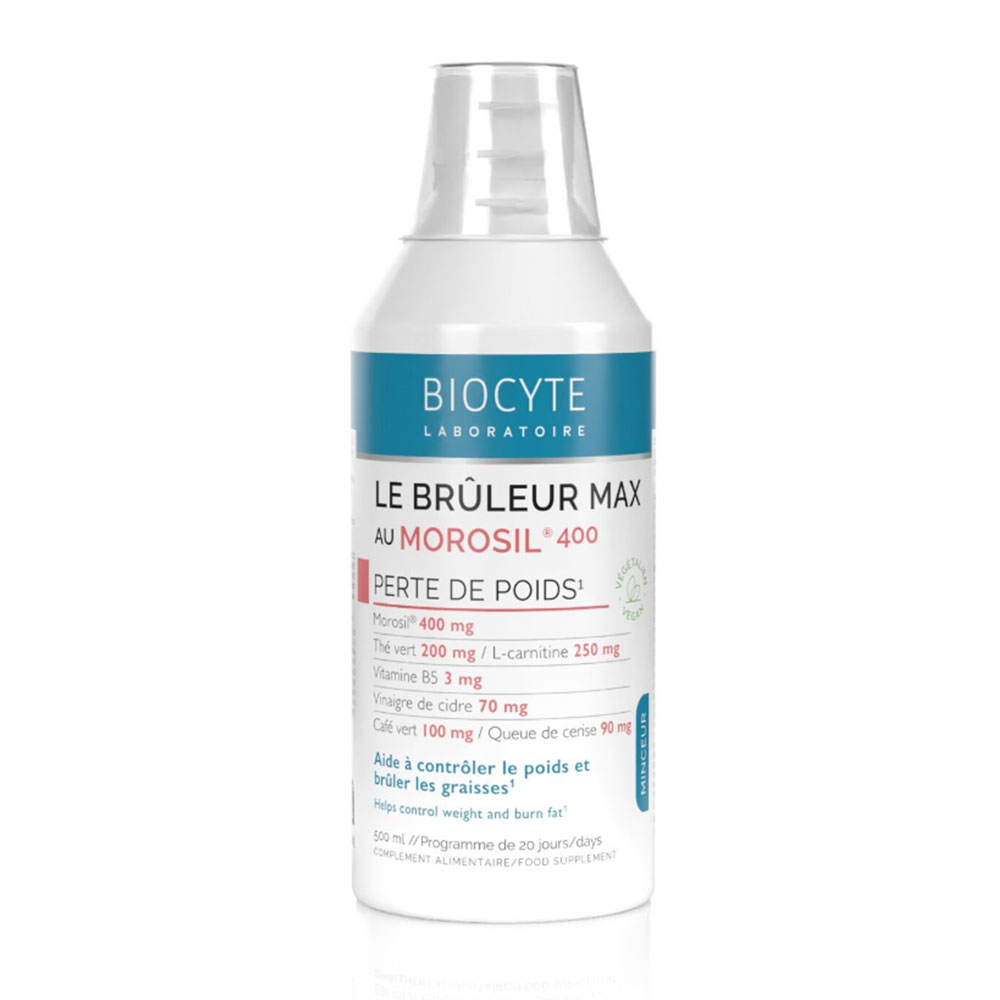 Biocyte Adelgazante Quemagrasas max con Morosil favorece la pérdida de peso 500 ml
