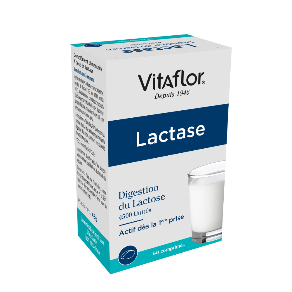 Vitaflor Lactasa Digestión de la lactosa 60 comprimidos