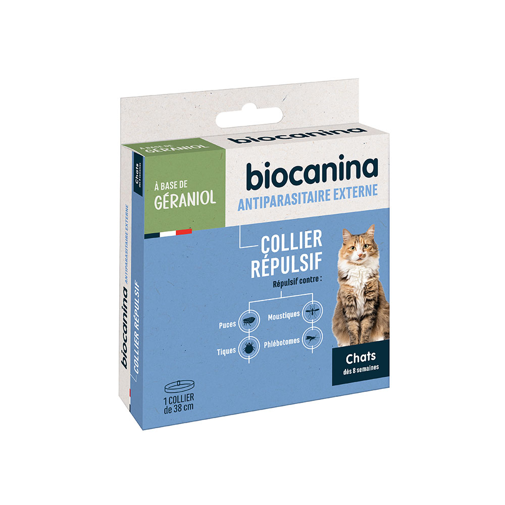 Biocanina Antiparasitario Externo Collar repelente para gatos 38cm x1