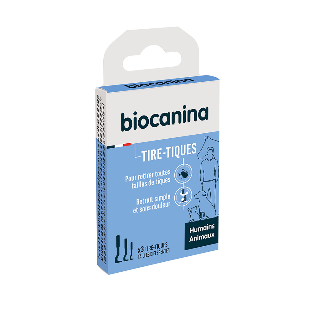 Biocanina Antiparasitario Externo Extractores de mosquitos Tailles Différentes x3 Ganchos